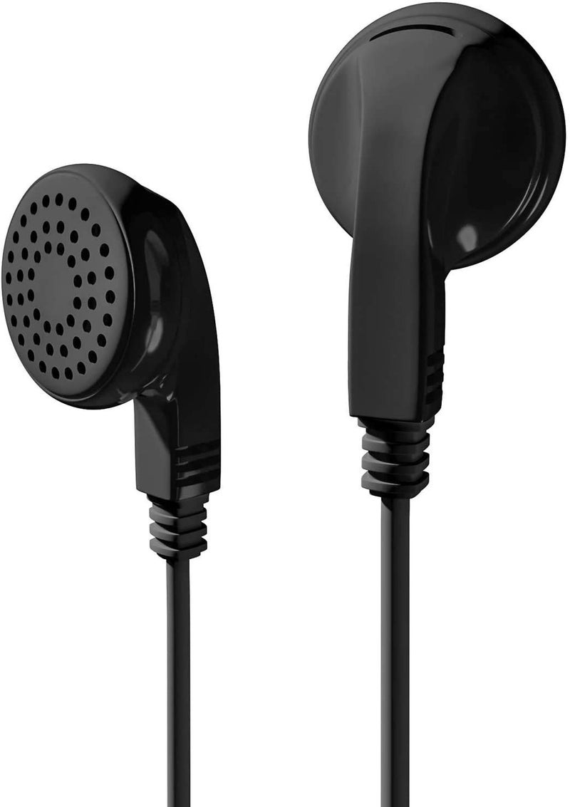 Maeline Bulk Earphones with 3.5 mm Headphone Plug - 40 Pack Wholesale Bundle - Black - Image 5